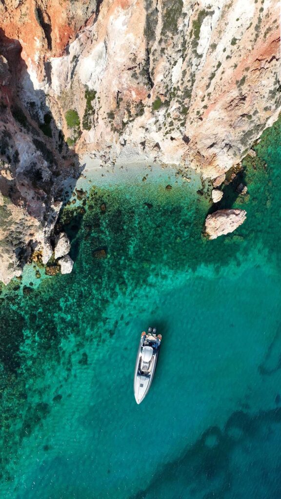 Milos Miles Car Rental Private boat tour
