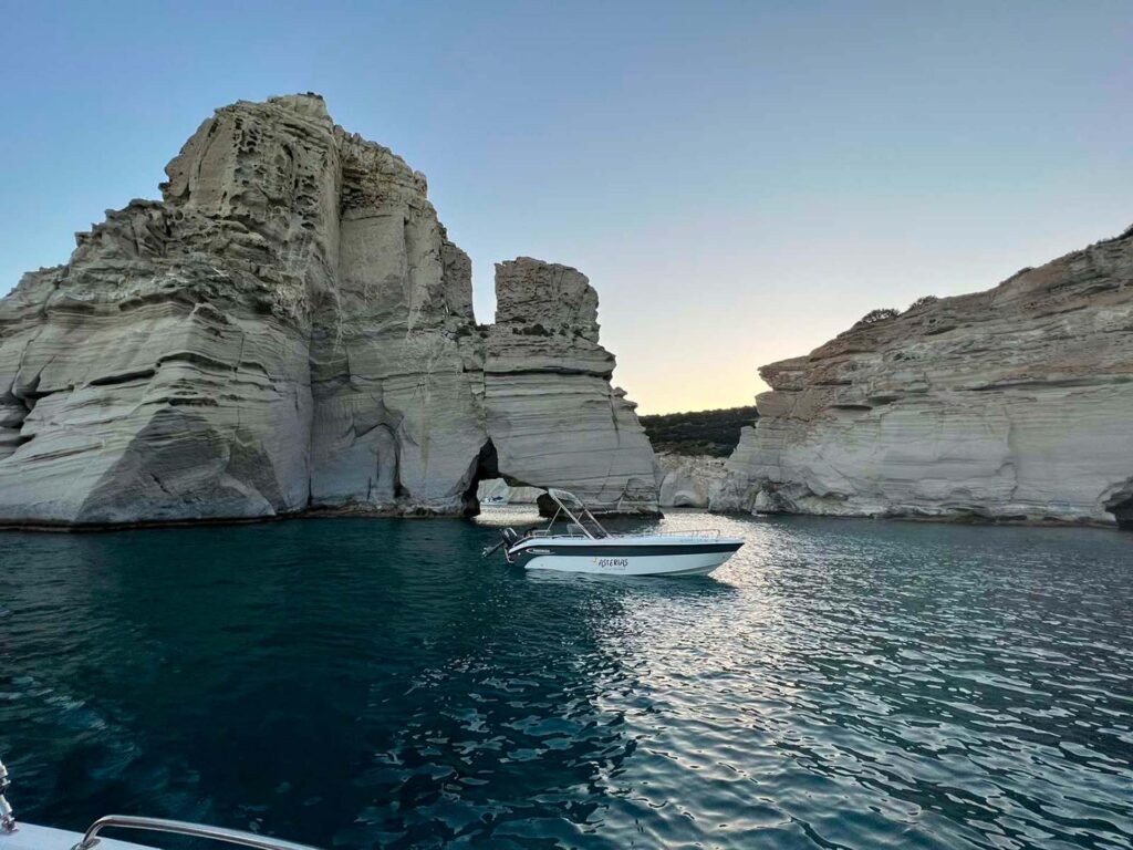 Milos Miles Car Rental picture of rib boat