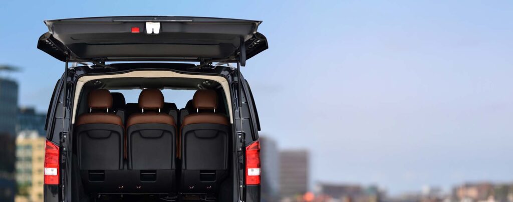 Milos Miles Car Rental interior people carrier car